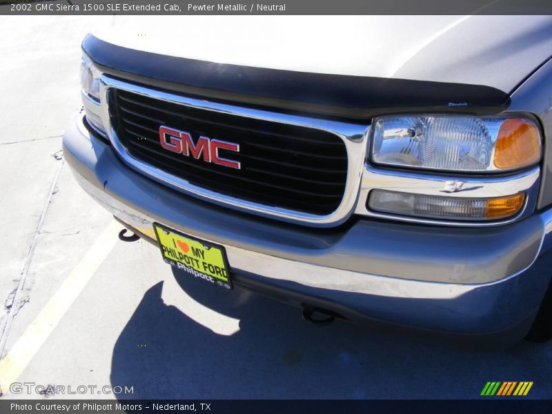 Pewter Metallic / Neutral 2002 GMC Sierra 1500 SLE Extended Cab