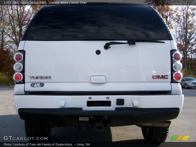Summit White / Stone Gray 2003 GMC Yukon Denali AWD