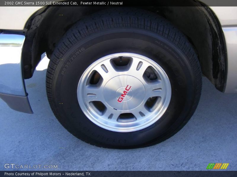 Pewter Metallic / Neutral 2002 GMC Sierra 1500 SLE Extended Cab