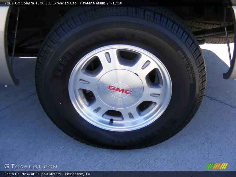 Pewter Metallic / Neutral 2002 GMC Sierra 1500 SLE Extended Cab