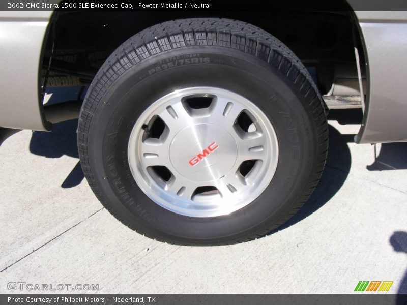 Pewter Metallic / Neutral 2002 GMC Sierra 1500 SLE Extended Cab