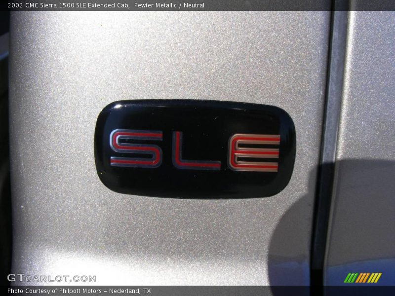 Pewter Metallic / Neutral 2002 GMC Sierra 1500 SLE Extended Cab