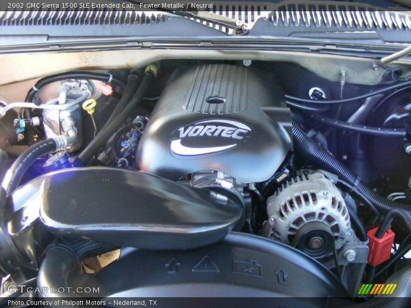 Pewter Metallic / Neutral 2002 GMC Sierra 1500 SLE Extended Cab