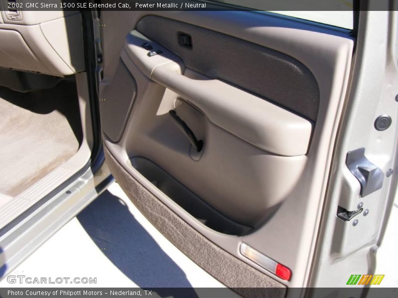 Pewter Metallic / Neutral 2002 GMC Sierra 1500 SLE Extended Cab