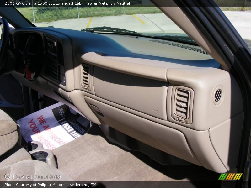 Pewter Metallic / Neutral 2002 GMC Sierra 1500 SLE Extended Cab