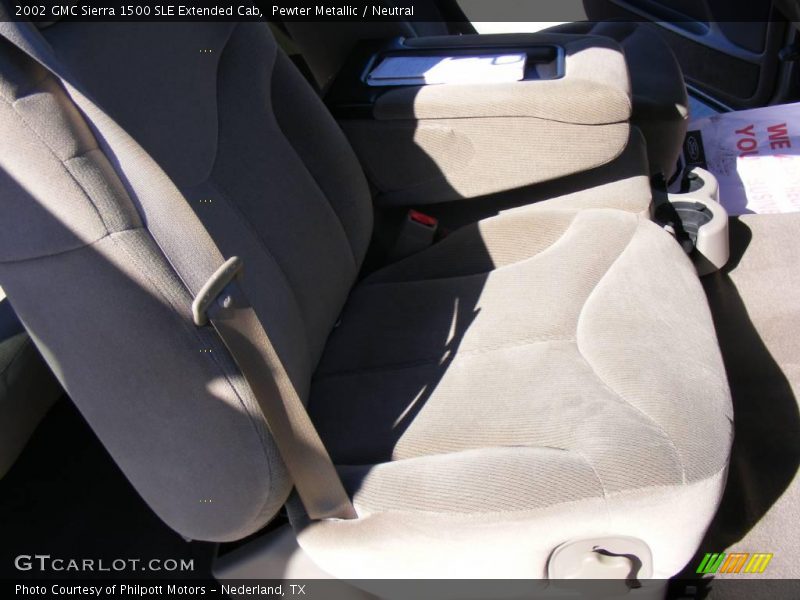 Pewter Metallic / Neutral 2002 GMC Sierra 1500 SLE Extended Cab