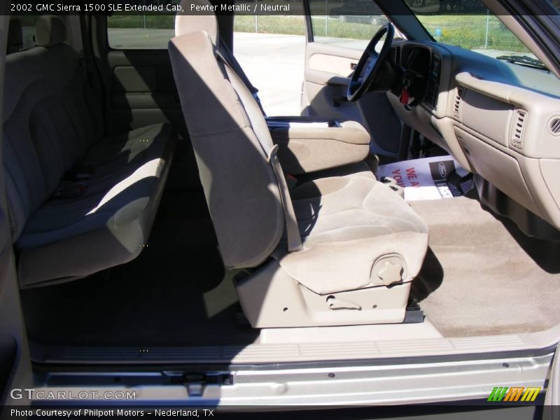 Pewter Metallic / Neutral 2002 GMC Sierra 1500 SLE Extended Cab