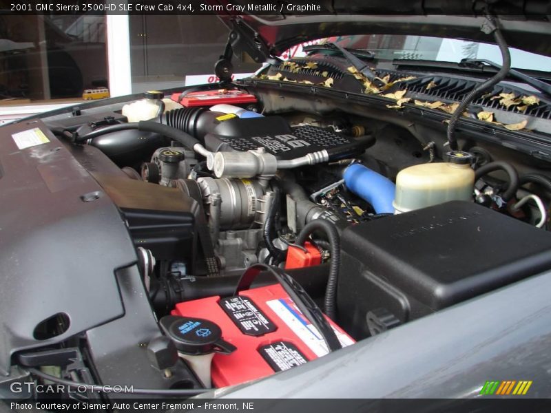 Storm Gray Metallic / Graphite 2001 GMC Sierra 2500HD SLE Crew Cab 4x4