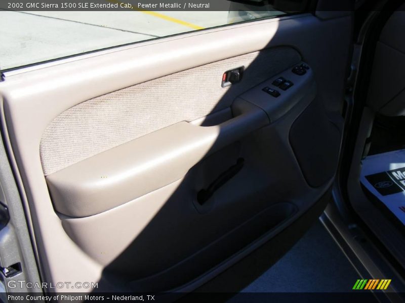 Pewter Metallic / Neutral 2002 GMC Sierra 1500 SLE Extended Cab