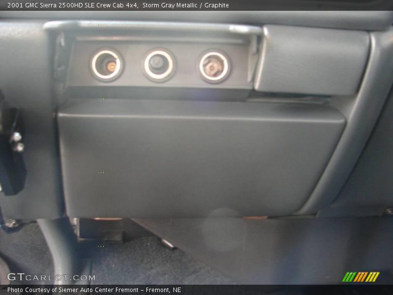 Storm Gray Metallic / Graphite 2001 GMC Sierra 2500HD SLE Crew Cab 4x4