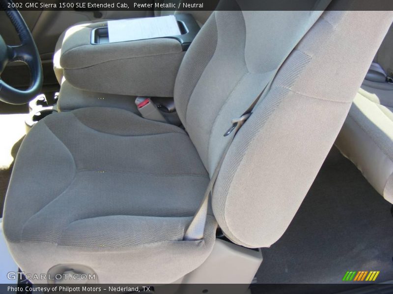 Pewter Metallic / Neutral 2002 GMC Sierra 1500 SLE Extended Cab