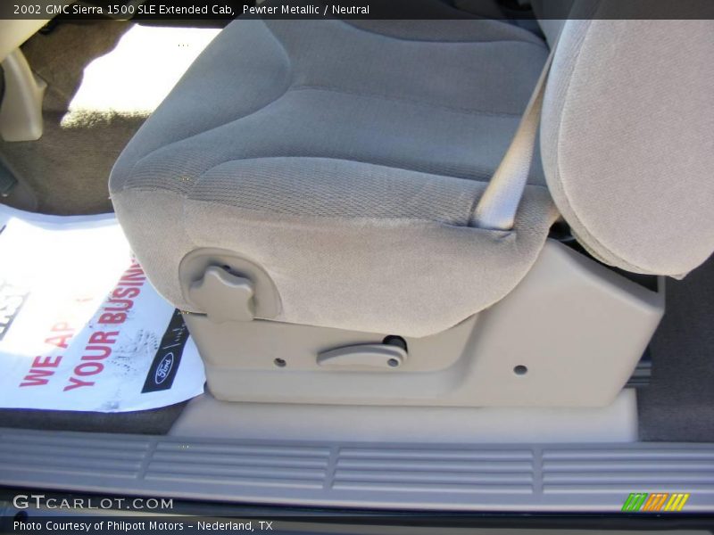 Pewter Metallic / Neutral 2002 GMC Sierra 1500 SLE Extended Cab