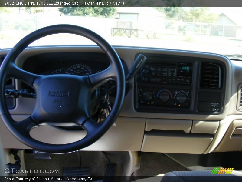 Pewter Metallic / Neutral 2002 GMC Sierra 1500 SLE Extended Cab