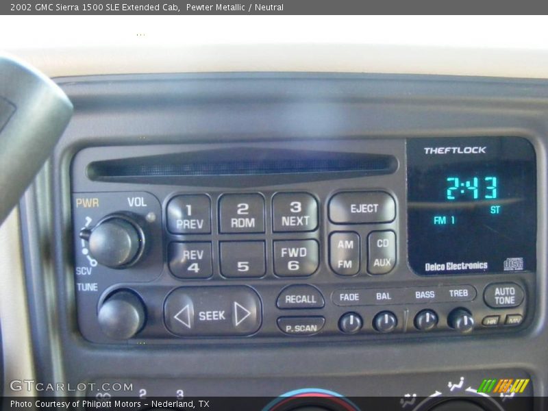 Pewter Metallic / Neutral 2002 GMC Sierra 1500 SLE Extended Cab