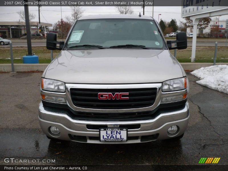 Silver Birch Metallic / Medium Gray 2007 GMC Sierra 2500HD Classic SLT Crew Cab 4x4