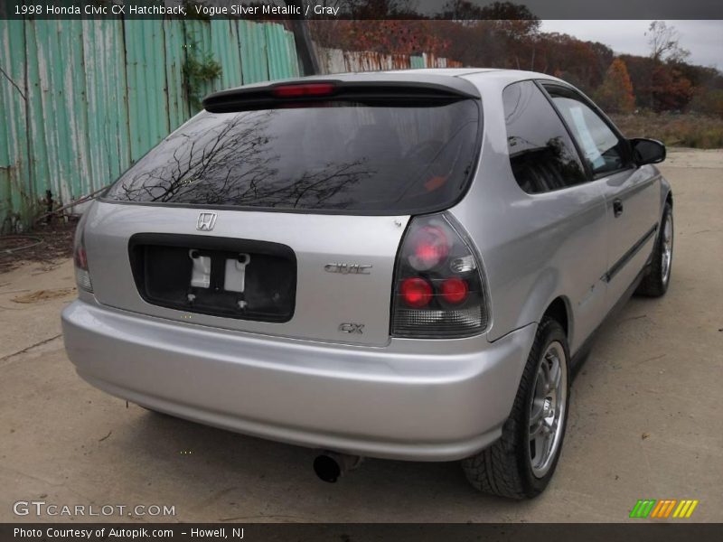 Vogue Silver Metallic / Gray 1998 Honda Civic CX Hatchback