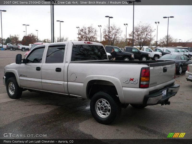 Silver Birch Metallic / Medium Gray 2007 GMC Sierra 2500HD Classic SLT Crew Cab 4x4
