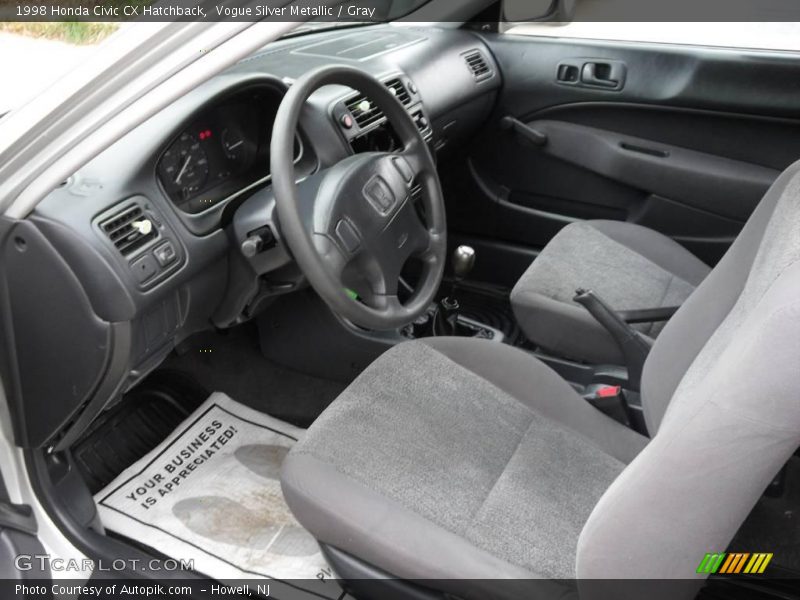 Vogue Silver Metallic / Gray 1998 Honda Civic CX Hatchback