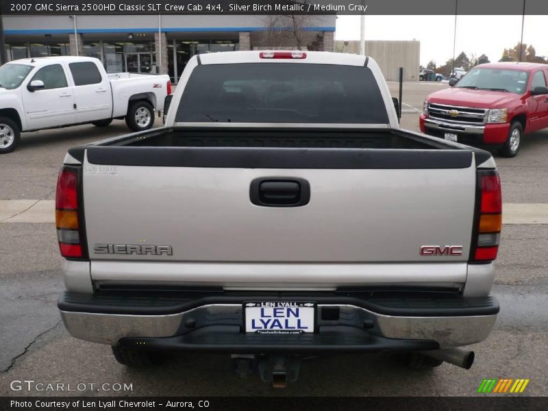 Silver Birch Metallic / Medium Gray 2007 GMC Sierra 2500HD Classic SLT Crew Cab 4x4