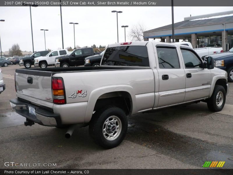 Silver Birch Metallic / Medium Gray 2007 GMC Sierra 2500HD Classic SLT Crew Cab 4x4