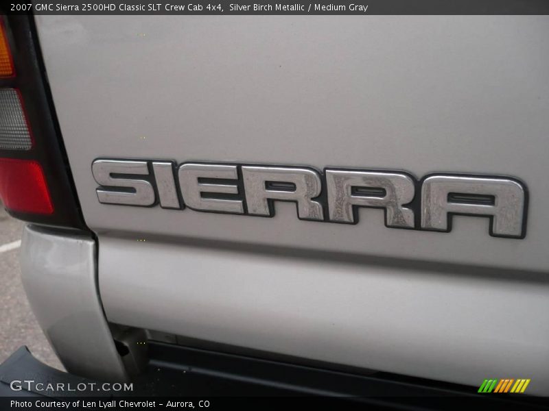 Silver Birch Metallic / Medium Gray 2007 GMC Sierra 2500HD Classic SLT Crew Cab 4x4