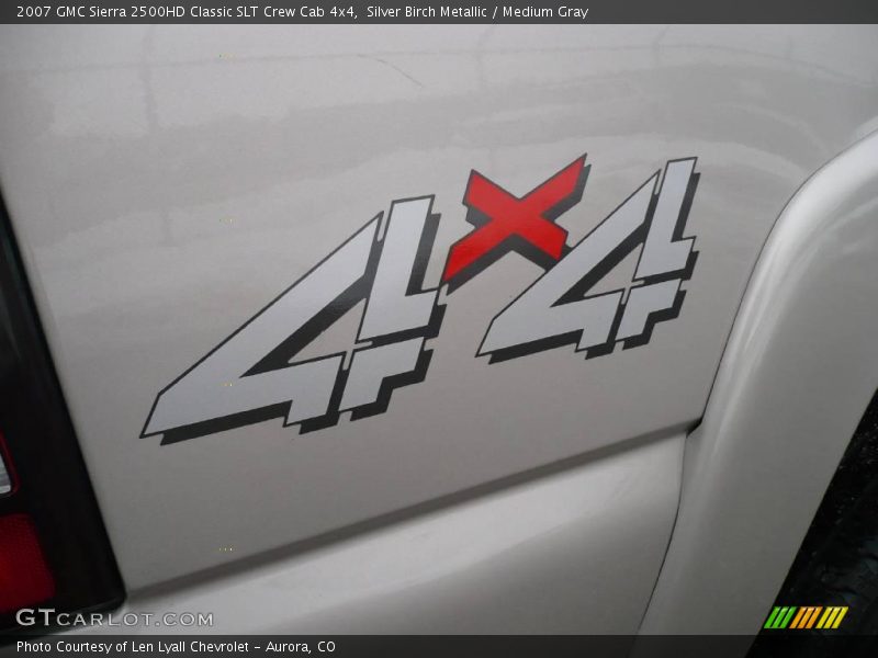 Silver Birch Metallic / Medium Gray 2007 GMC Sierra 2500HD Classic SLT Crew Cab 4x4
