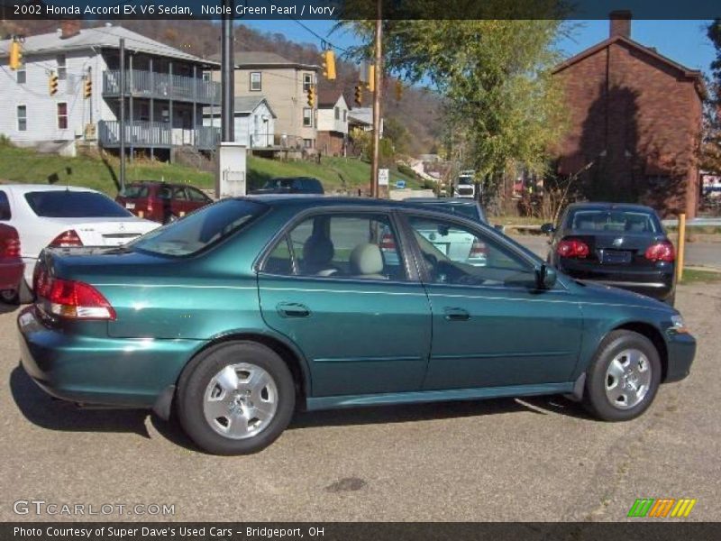 Noble Green Pearl / Ivory 2002 Honda Accord EX V6 Sedan