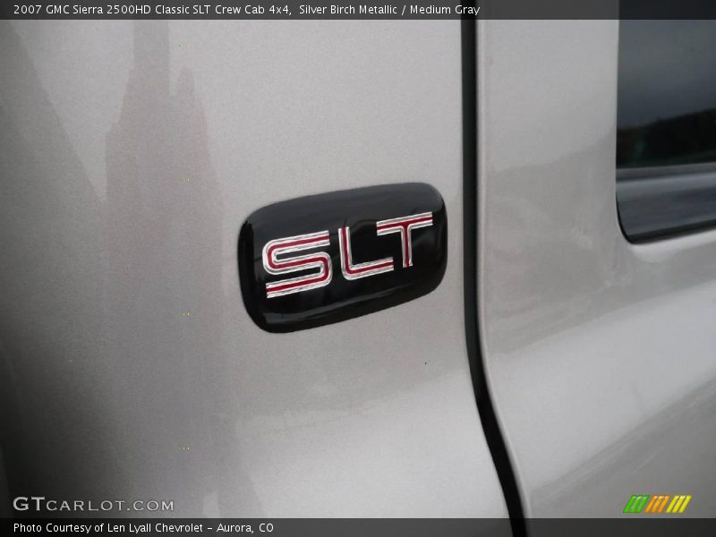 Silver Birch Metallic / Medium Gray 2007 GMC Sierra 2500HD Classic SLT Crew Cab 4x4