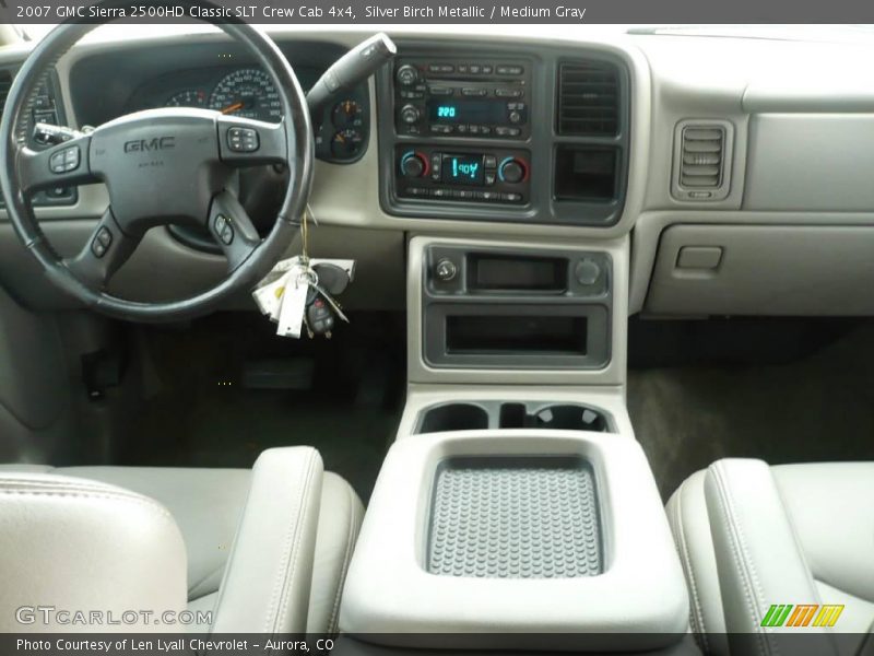 Silver Birch Metallic / Medium Gray 2007 GMC Sierra 2500HD Classic SLT Crew Cab 4x4