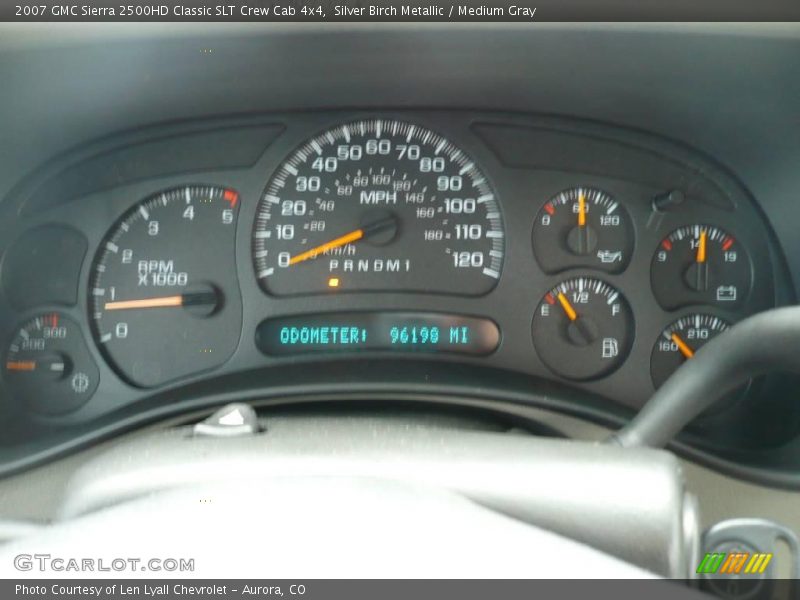 Silver Birch Metallic / Medium Gray 2007 GMC Sierra 2500HD Classic SLT Crew Cab 4x4