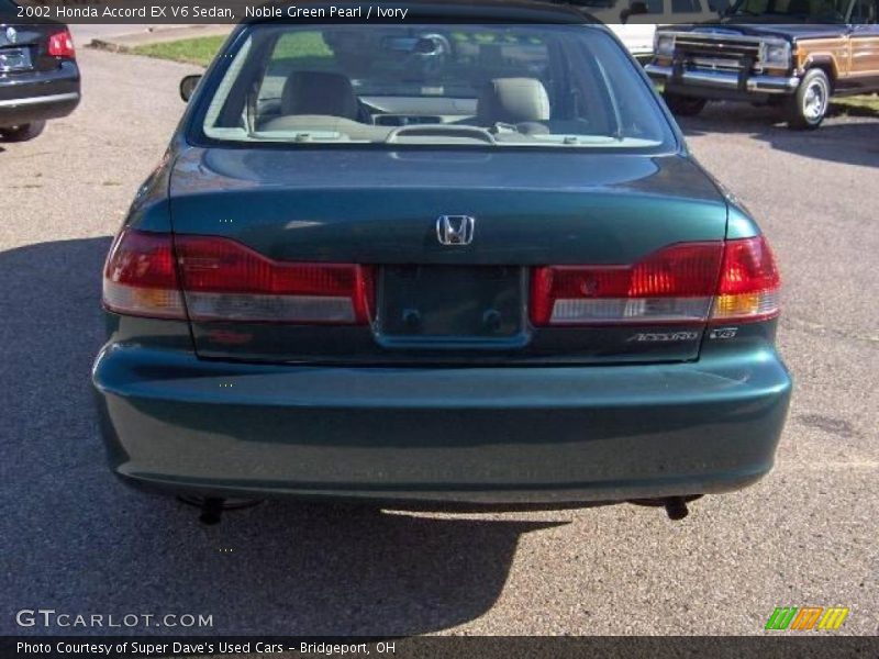 Noble Green Pearl / Ivory 2002 Honda Accord EX V6 Sedan