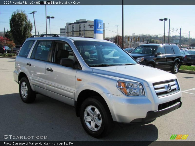 Billet Silver Metallic / Gray 2007 Honda Pilot LX 4WD