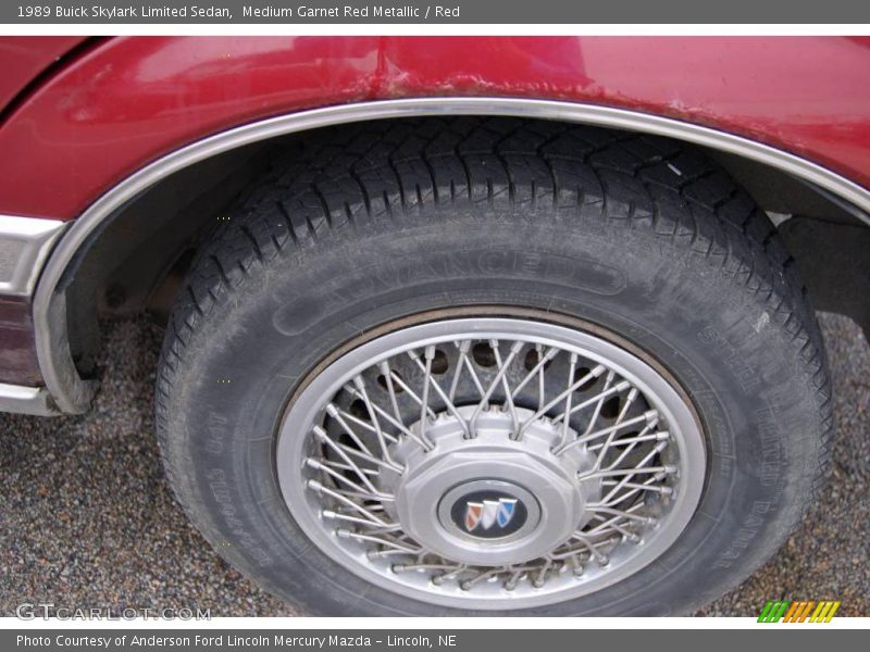 Medium Garnet Red Metallic / Red 1989 Buick Skylark Limited Sedan