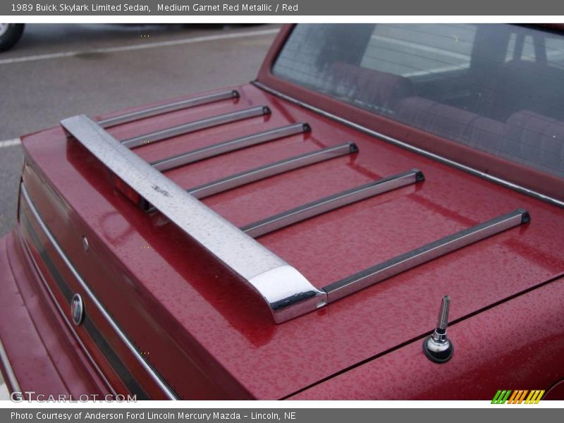 Medium Garnet Red Metallic / Red 1989 Buick Skylark Limited Sedan