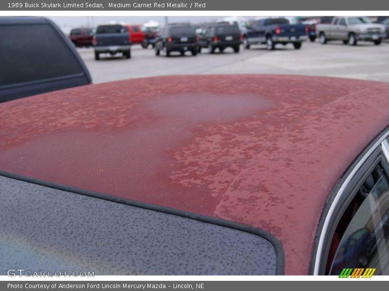 Medium Garnet Red Metallic / Red 1989 Buick Skylark Limited Sedan
