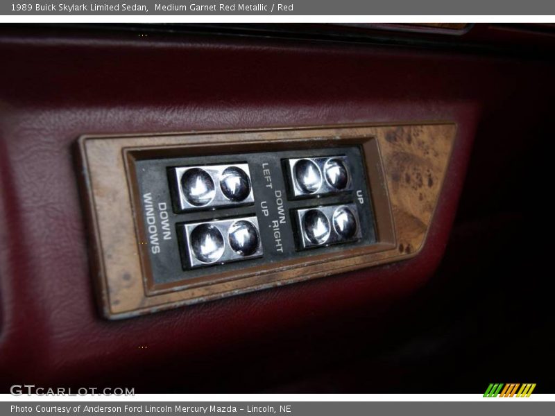 Medium Garnet Red Metallic / Red 1989 Buick Skylark Limited Sedan