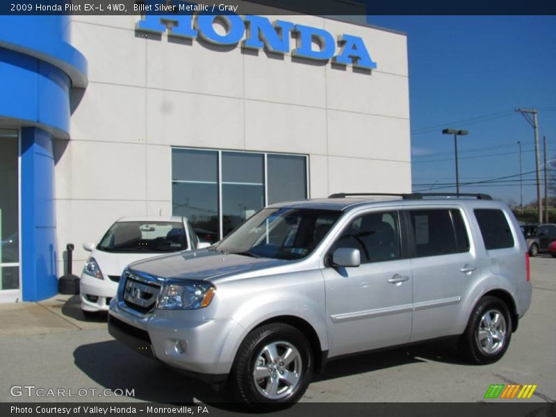 Billet Silver Metallic / Gray 2009 Honda Pilot EX-L 4WD