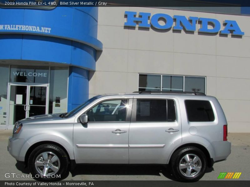 Billet Silver Metallic / Gray 2009 Honda Pilot EX-L 4WD