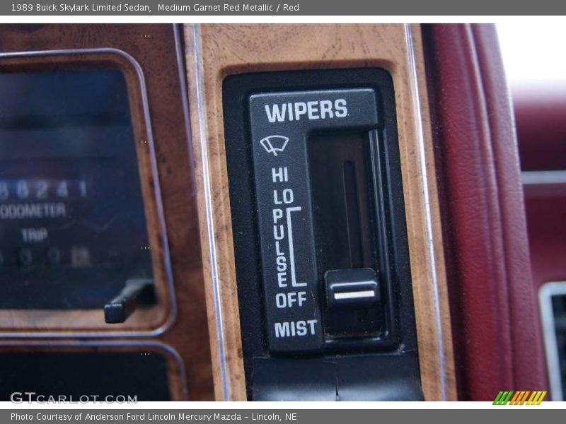 Medium Garnet Red Metallic / Red 1989 Buick Skylark Limited Sedan