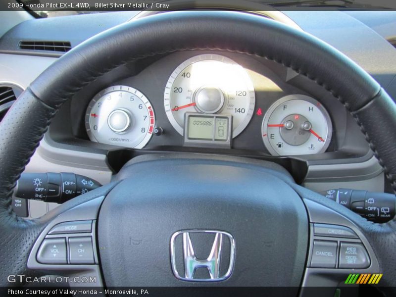 Billet Silver Metallic / Gray 2009 Honda Pilot EX-L 4WD