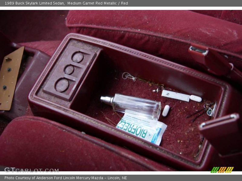 Medium Garnet Red Metallic / Red 1989 Buick Skylark Limited Sedan