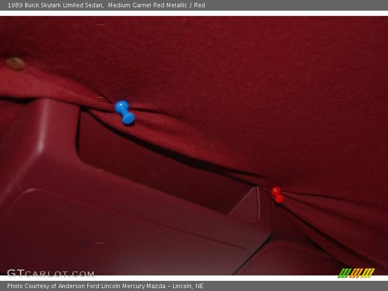 Medium Garnet Red Metallic / Red 1989 Buick Skylark Limited Sedan