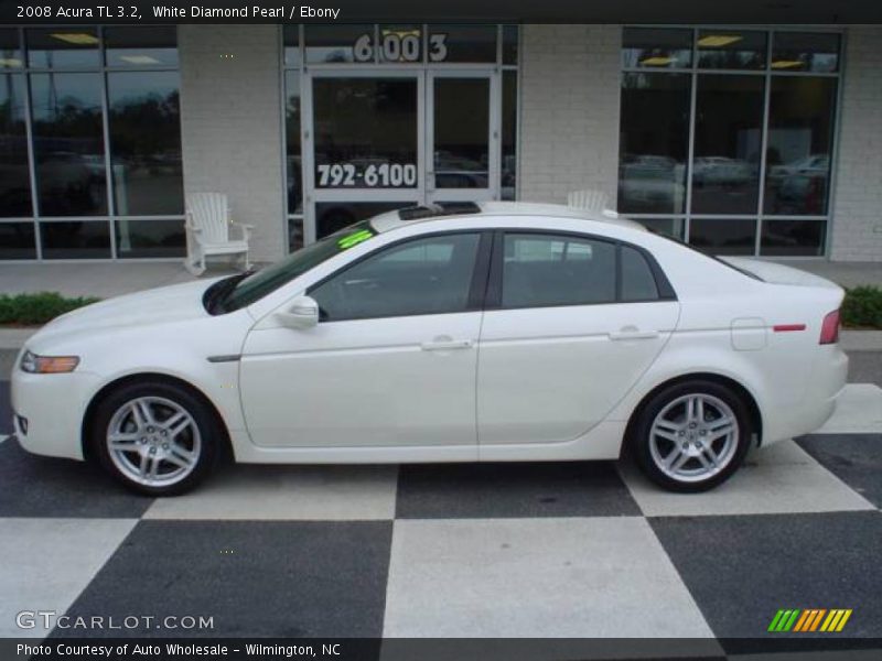 White Diamond Pearl / Ebony 2008 Acura TL 3.2