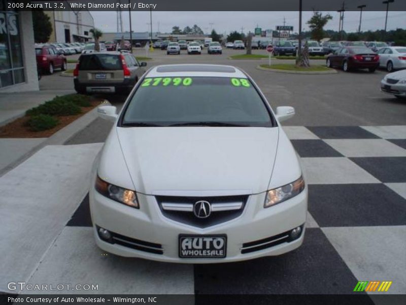 White Diamond Pearl / Ebony 2008 Acura TL 3.2