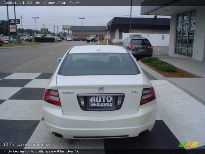 White Diamond Pearl / Ebony 2008 Acura TL 3.2