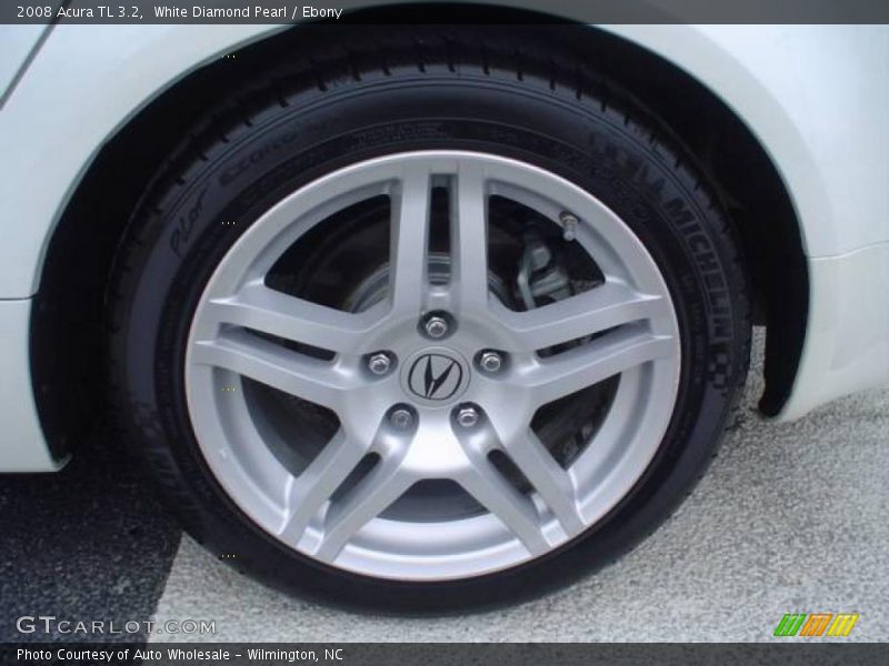 White Diamond Pearl / Ebony 2008 Acura TL 3.2