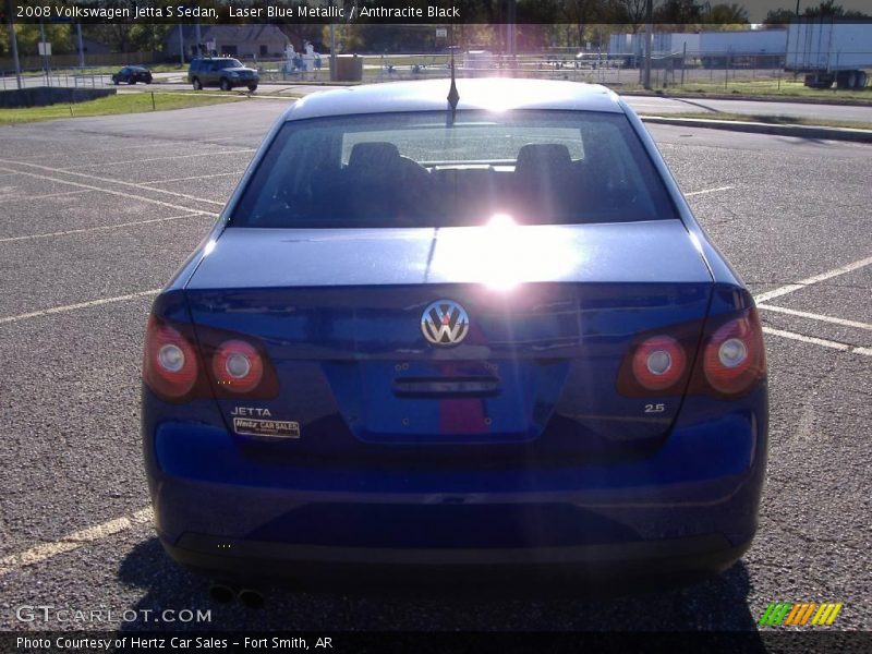 Laser Blue Metallic / Anthracite Black 2008 Volkswagen Jetta S Sedan