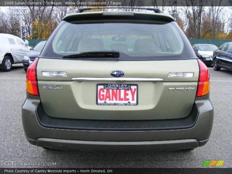 Willow Green Opalescent / Taupe 2006 Subaru Outback 2.5i Wagon