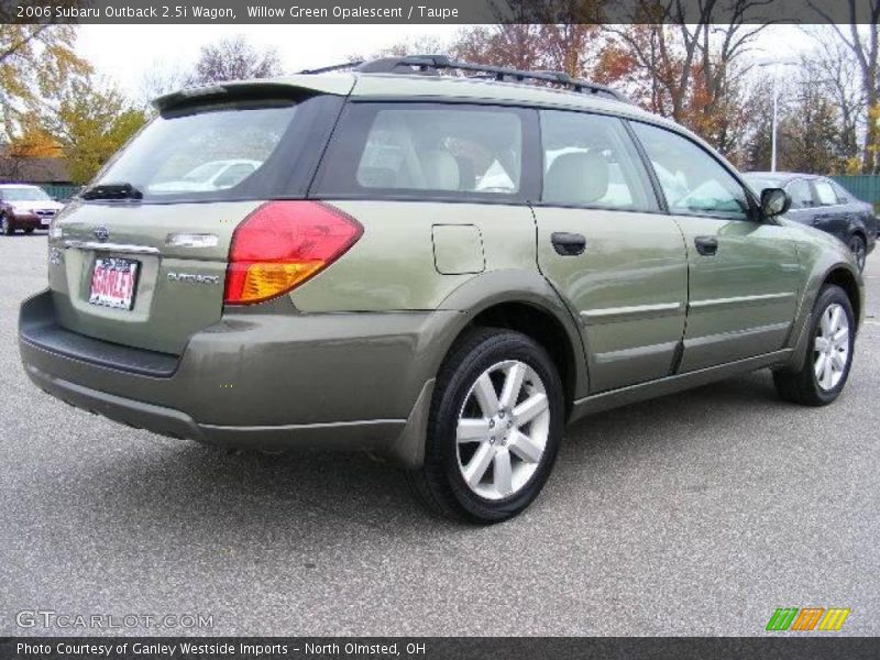 Willow Green Opalescent / Taupe 2006 Subaru Outback 2.5i Wagon