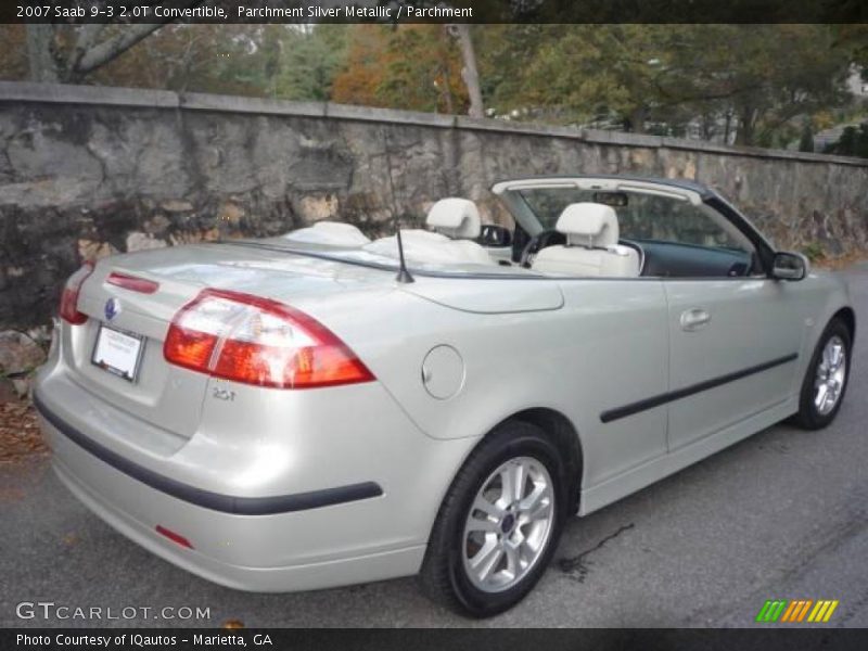 Parchment Silver Metallic / Parchment 2007 Saab 9-3 2.0T Convertible